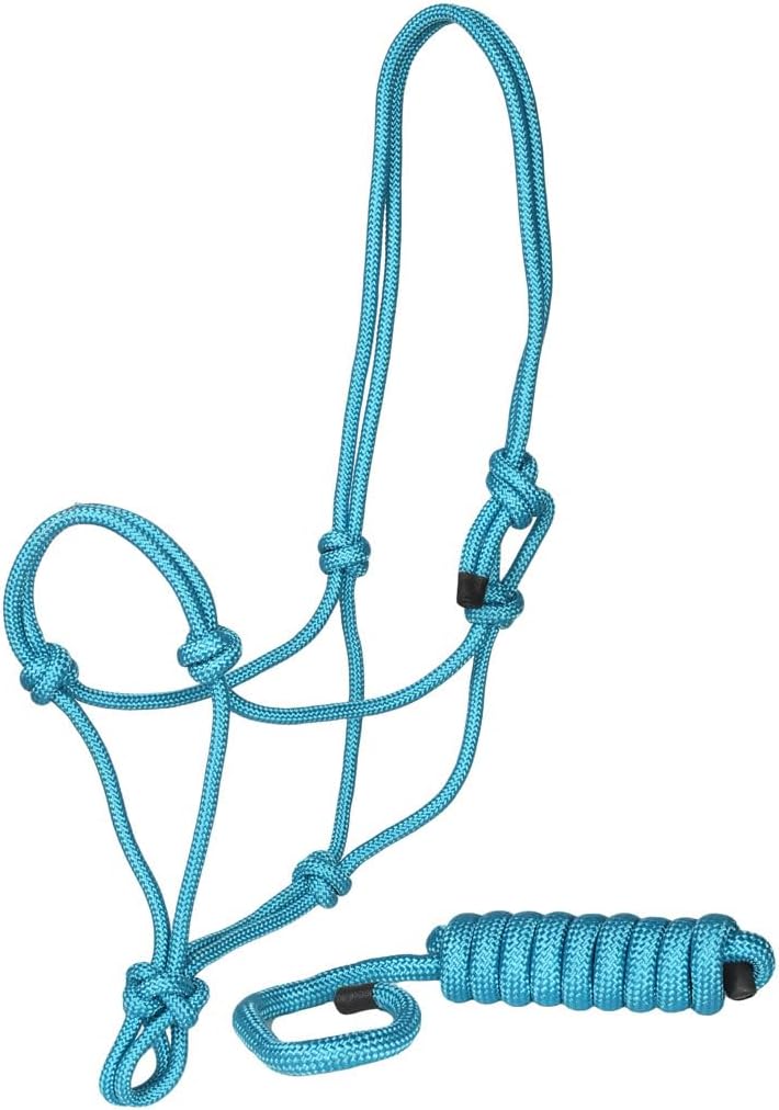 Rugged Rope Halter with Matching 6 Foot Lead
