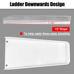 Rain-Gutter Downspout Splash Block, 4 Pack, White