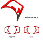 nuoozy Red Headlight Switch Frame Cover Trim Compatible with Ford Explorer