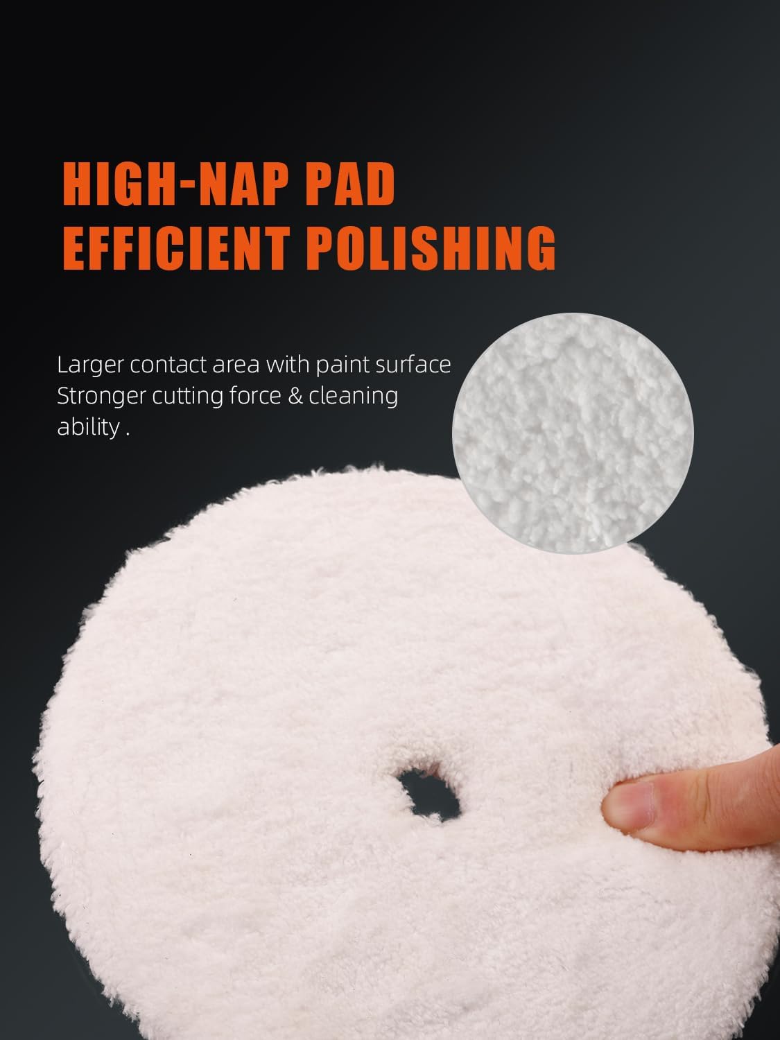 Microfiber Cutting Pads, Microfiber Finishing Pads 2Pcs 5Inch 125mm Finishing Disc Soft Microfiber Wax Removal Pad