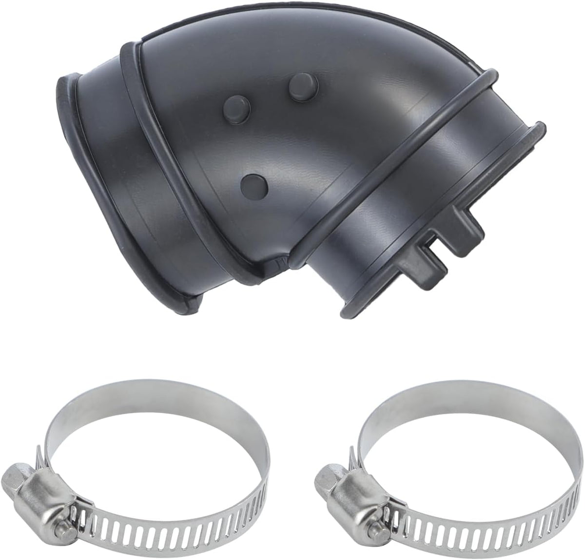 Dishwasher drain hose parts W10445975 Dishwasher Circulation Pump to Sump Hose Compatible with Some Amana, Inglis, Jenn Air, Kenmore, Kitchen Aid, and Whirlpool dishwashers (Includes Two Clamps)