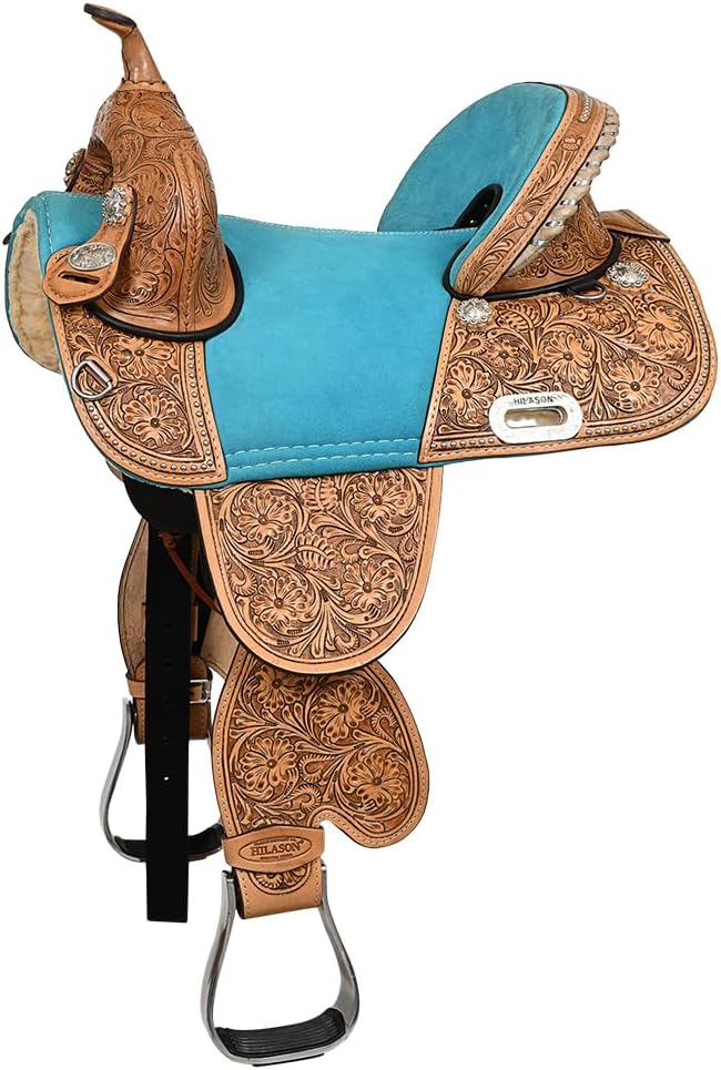 Western Trail Barrel Racing American Leather Treeless Saddle | Horse for Horses