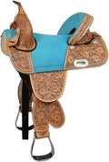 Western Trail Barrel Racing American Leather Treeless Saddle | Horse for Horses