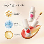Gold Wipe-off 24H Lip Stain, Korean Buildable Lip Tint (Veil Pink)