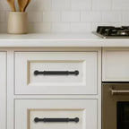 10 Pack Heavy Duty 8" Matte Black Cabinet Pulls