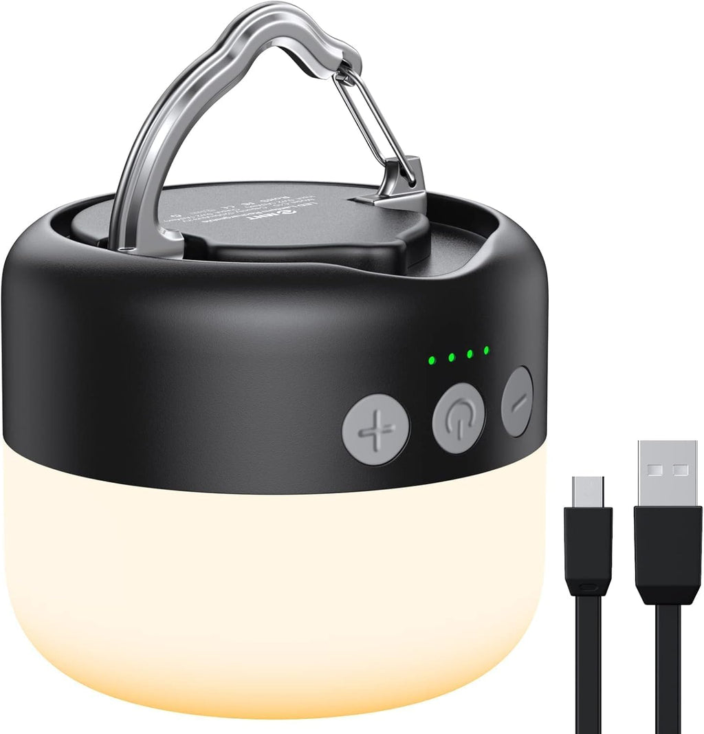 LED Camping Lantern Rechargeable 1000LM, Up to 300H Running Time Camping Tent Light, 6700mAh Emergency Hanging Light