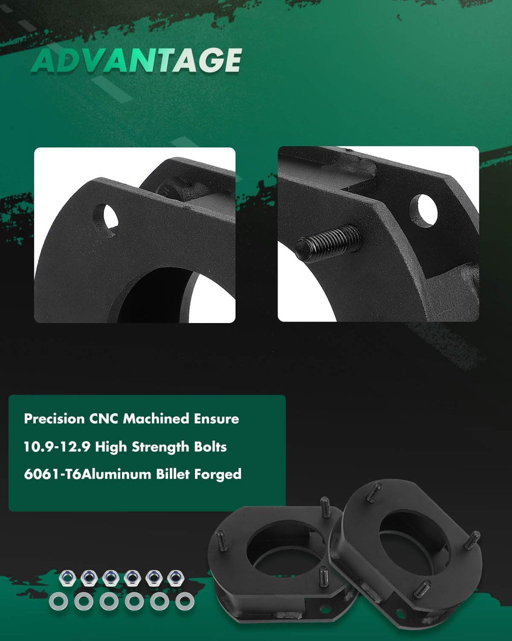 SCITOO 2.5" Front Leveling Kit for Jeep Grand Cherokee WK2 2011-2022