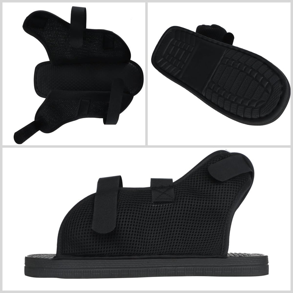 Post-Op Open Toe Plaster Cast Shoe Adjustable Walking Boot Cover Breathable Fracture Cast Protective Shoe Support
