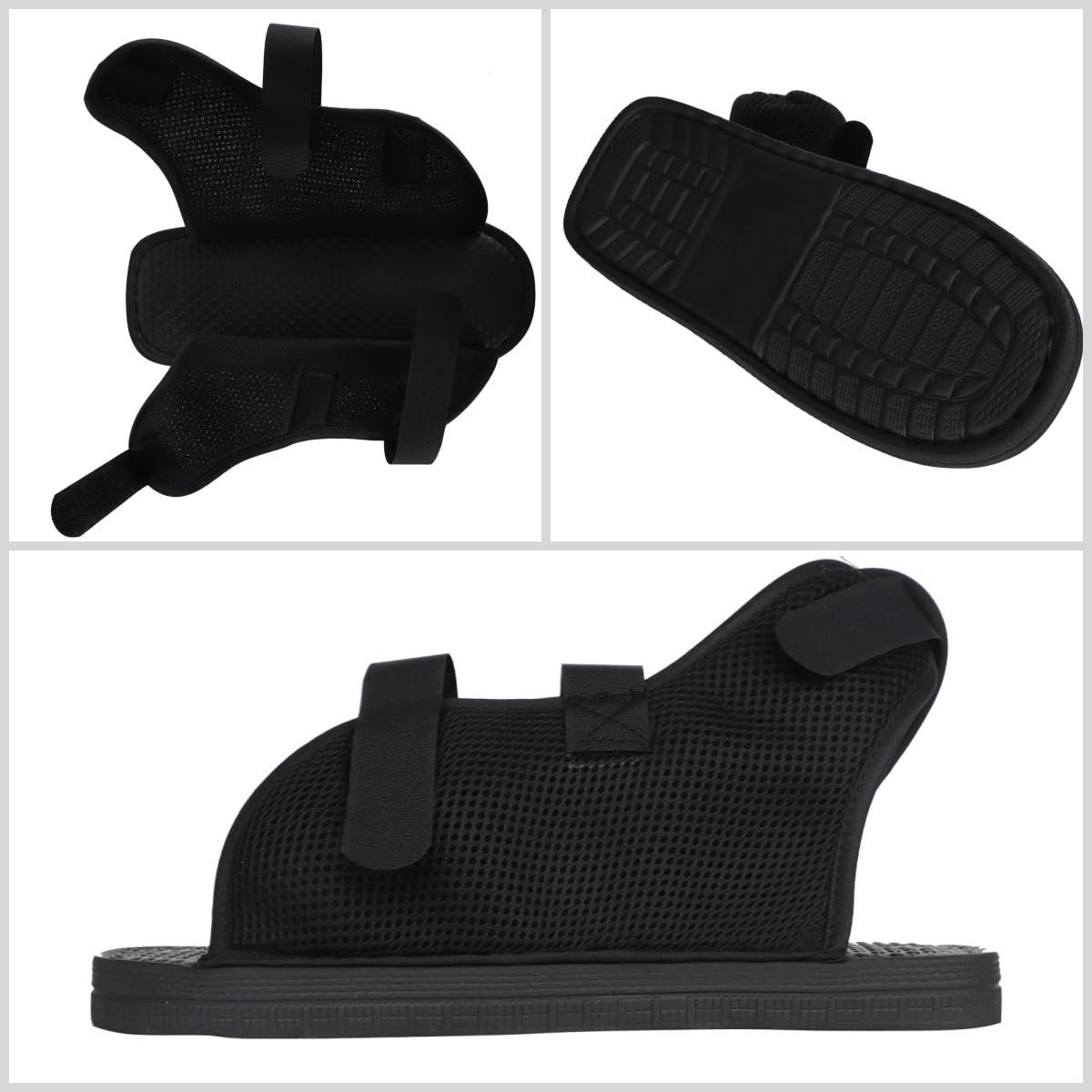 Post-Op Open Toe Plaster Cast Shoe Adjustable Walking Boot Cover Breathable Fracture Cast Protective Shoe Support