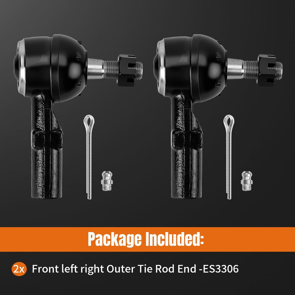 LCWRGS 2pcs Front Outer Tie Rod Ends for Toyota Camry 92-01, Sienna 98-03
