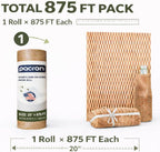 Honeycomb Packing Paper Roll 20" x 875', 1-Pack Recyclable Kraft