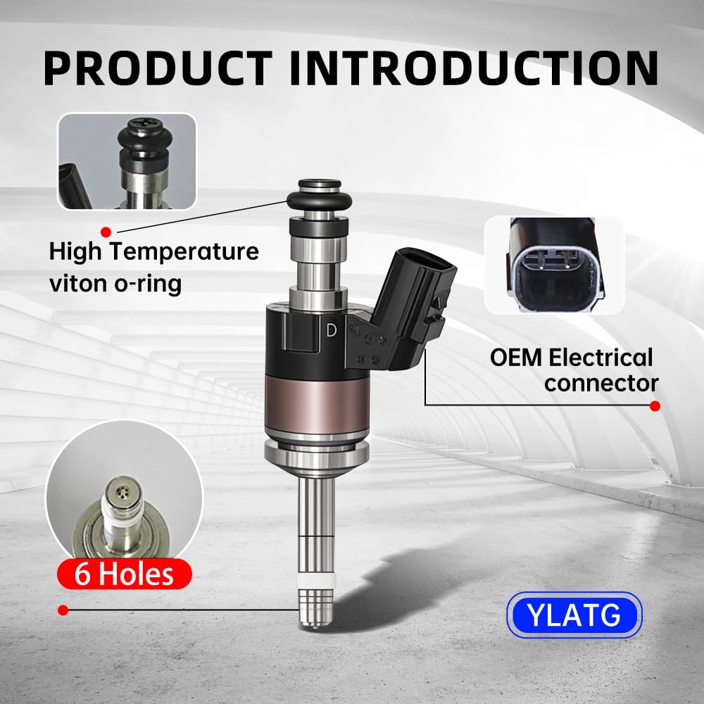 Upgraded Fuel Injectors for Honda Civic 2016-2021,Accord 2018-2021,CR-V 2017-2021,L4 1.5L,OEM #160105PA305 (4 Pcs)
