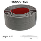 Floor Transition Strip for Carpet to Tile, Grey Wood, 4' x 1.57"