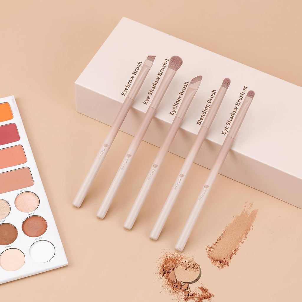 14pcs Makeup Gift Set,12Pcs Coffee Series Makeup Brush set with 2pcs Makeup Sponges Foundation Blending Face Powder