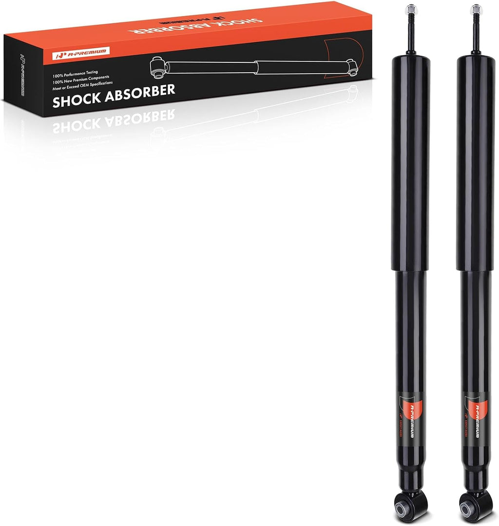 A-Premium Rear Shock Absorbers, Set of 2 - Compatible with Ford, Lincoln