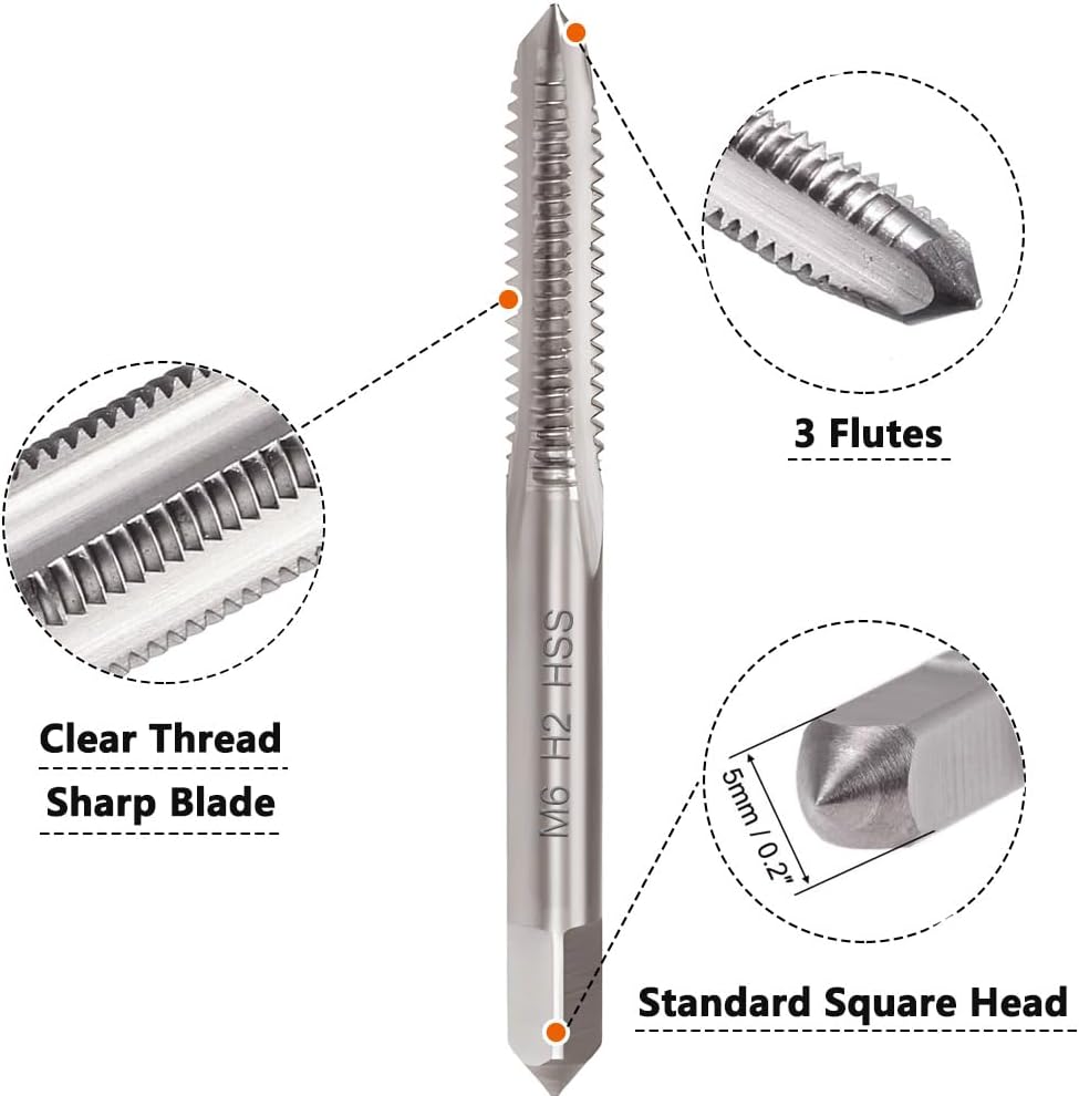 M6 X 1.0 Metric Tap and Die Set, Threading Tap Die Set