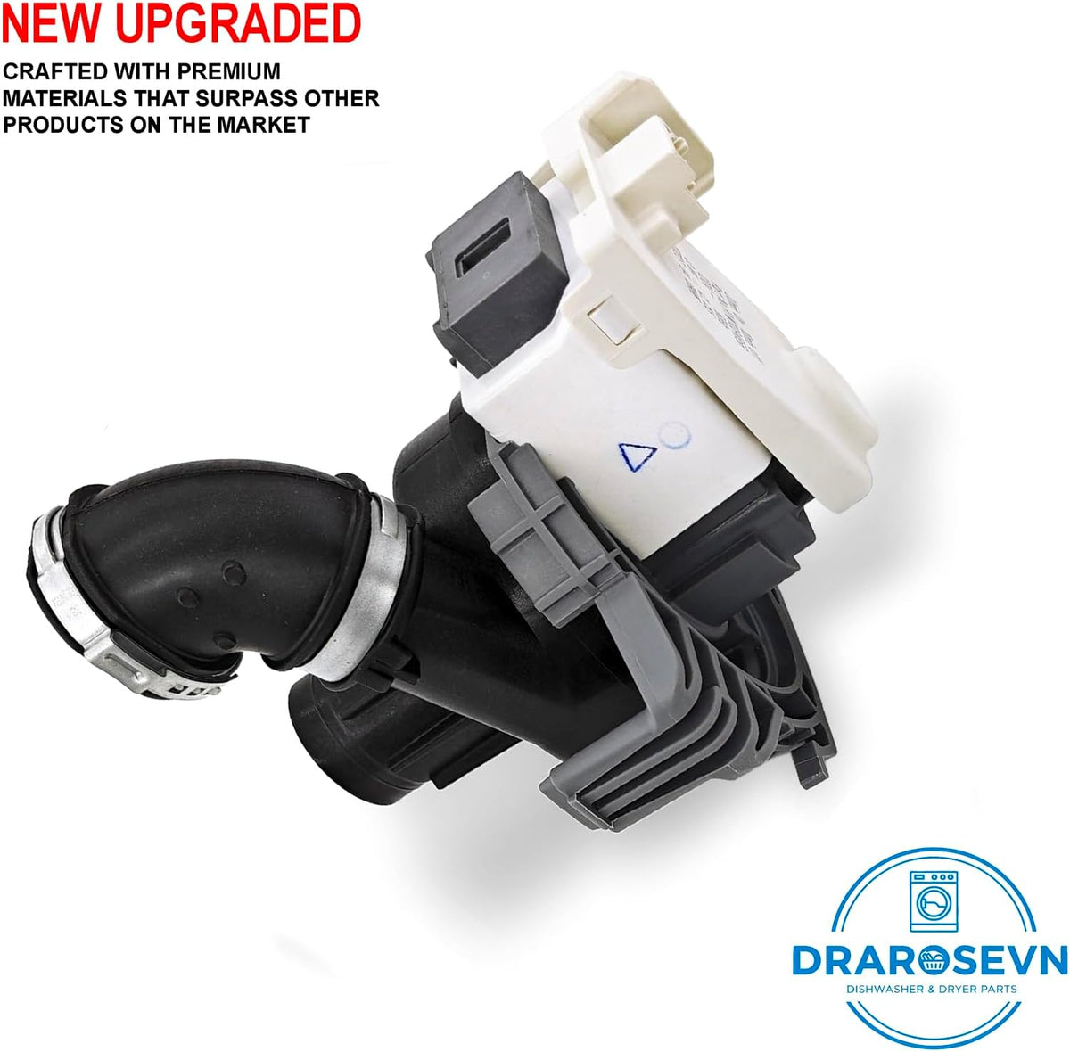 Upgraded Dishwasher Circulation Pump Dishwasher Pump Motor Assembly Compatible with Whirlpool WDT730PAHB0 WDT730PAHV0 WDT730PAHW0 WDF560SAFM2 WDT720PADB3 WDT720PADE3 WDT720PADH3