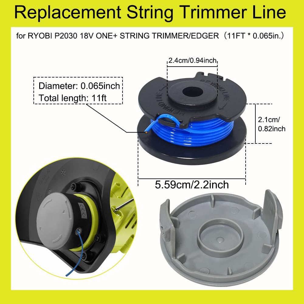 AC14RL3A AC14RSLA Replacement Spool for HART HGHST01 HGST02 String Trimmer | for HART 20V String Trimmer, AC14RSLA