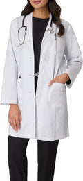 Women's Scrubs Lab Coat, Healthcare Lab Coat, Scrubs Jacket With Pockets, Soil & Water Resistant