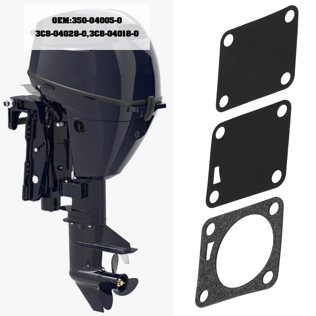 Be In Your Mind 3pcs 2-Stroke Outboards Fuel Pump Diaphragms Gaskets 350-04005-0 Compatible with Tohatsu 9.9HP–50HP