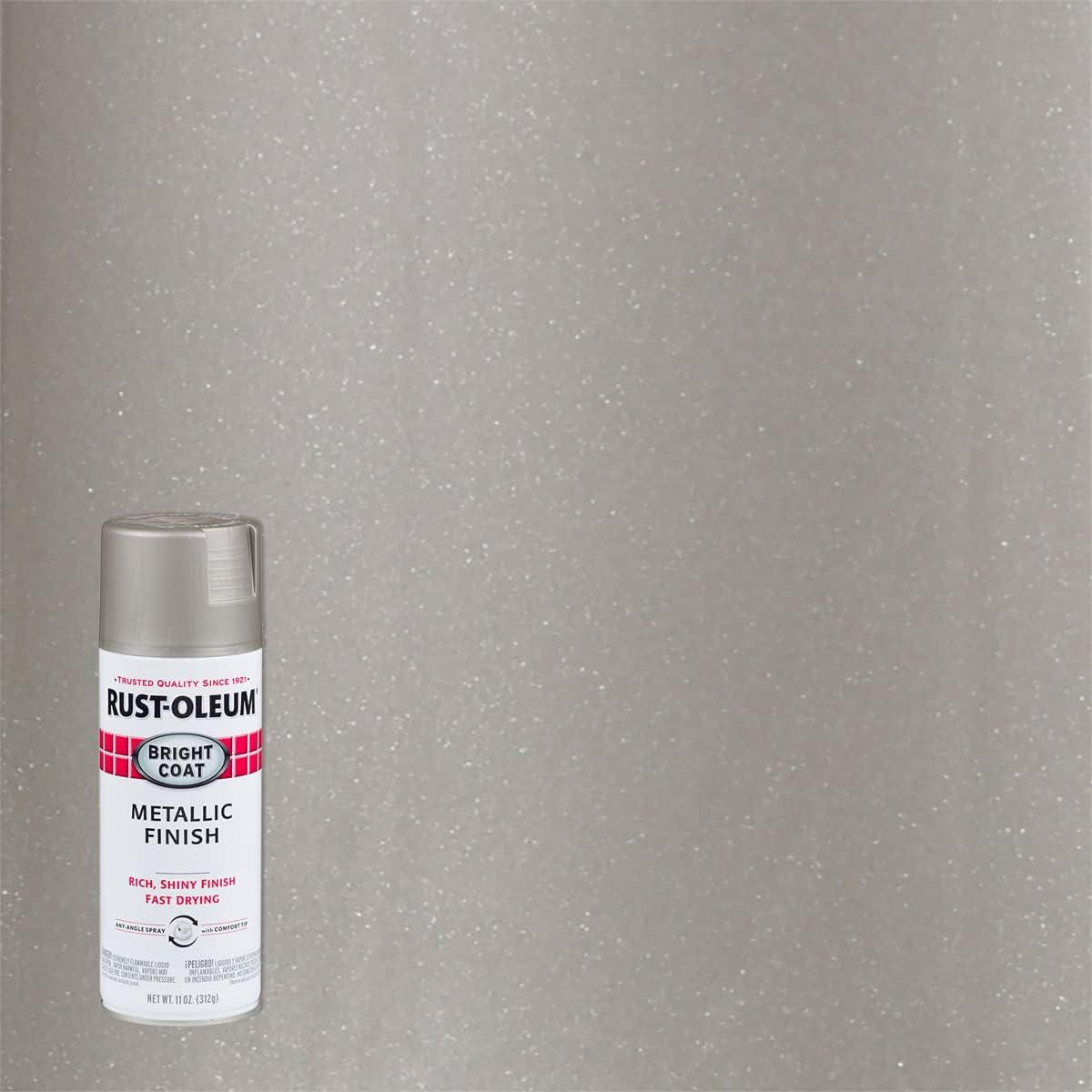Stops Rust Bright Coat Metallic Spray Paint, Chrome