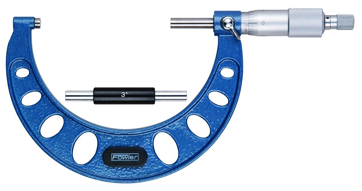 Fowler 52-240-004-1, Outside Inch Micrometer with 3-4" Measuring Range