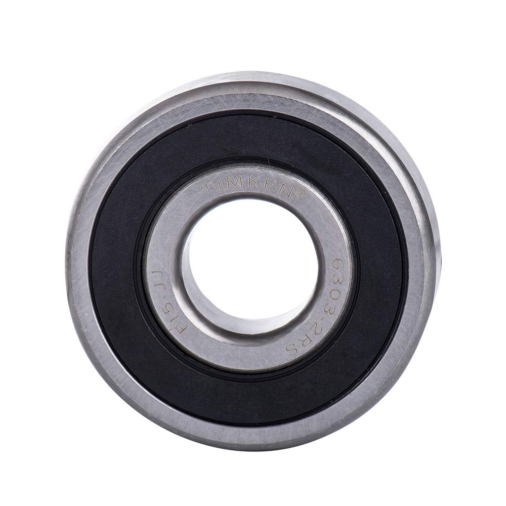 4PACK TIMKEN 6303-2RS Double Rubber Seal Bearings 17x47x14mm, Pre-Lubricated and Stable Performance and Cost Effective, Deep Groove Ball Bearings