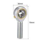 uxcell 2pcs POS12 Spherical Rod End Bearing 12mm Bore Self-Lubricated Joint Bearing M12x1.75 Left Hand Male Thread Connector