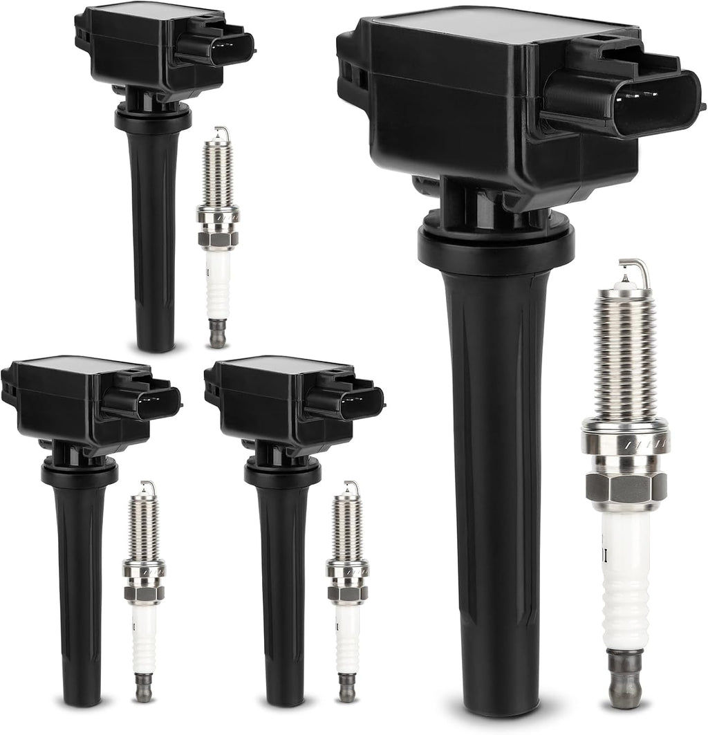 UF656 Ignition Coil & 93501 Double Iridium Spark Plug for 13-18 Mazda CX-5 | 2012-20 Mazda 3/2014-20 Mazda 6/2016-19