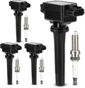 UF656 Ignition Coil & 93501 Double Iridium Spark Plug for 13-18 Mazda CX-5 | 2012-20 Mazda 3/2014-20 Mazda 6/2016-19