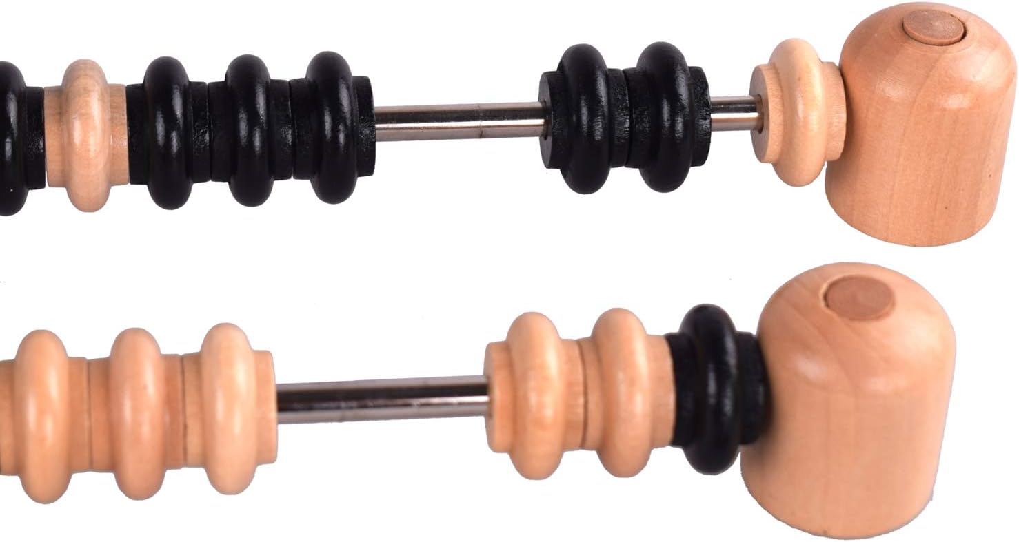 Solid Wood Shuffleboard Scorer-Classic Shuffleboard Table Foosball Score Keeper - Wooden Abacus Style - Mounting