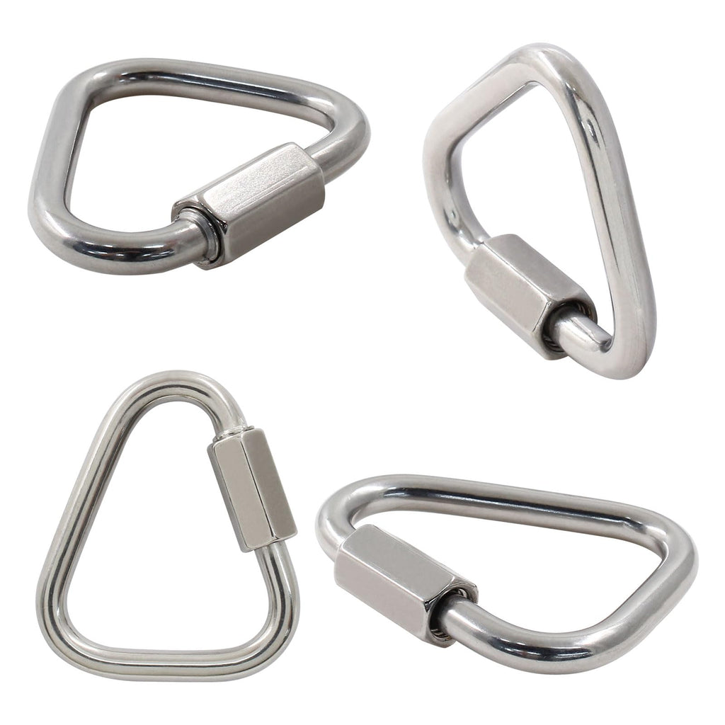 Cionyce M5 Delta Quick Links Triangle 3/16 Inch, 4 Pcs