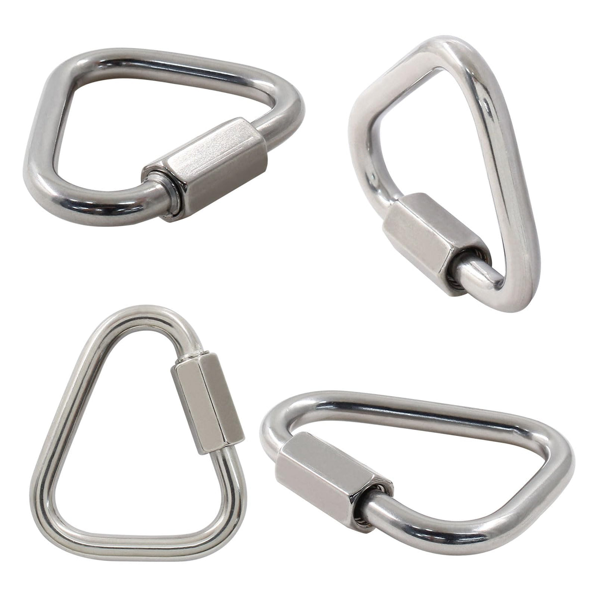 Cionyce M5 Delta Quick Links Triangle 3/16 Inch, 4 Pcs