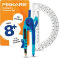 Fiskars Geometry Set, Compass and Protractor Set, Color Received May Vary