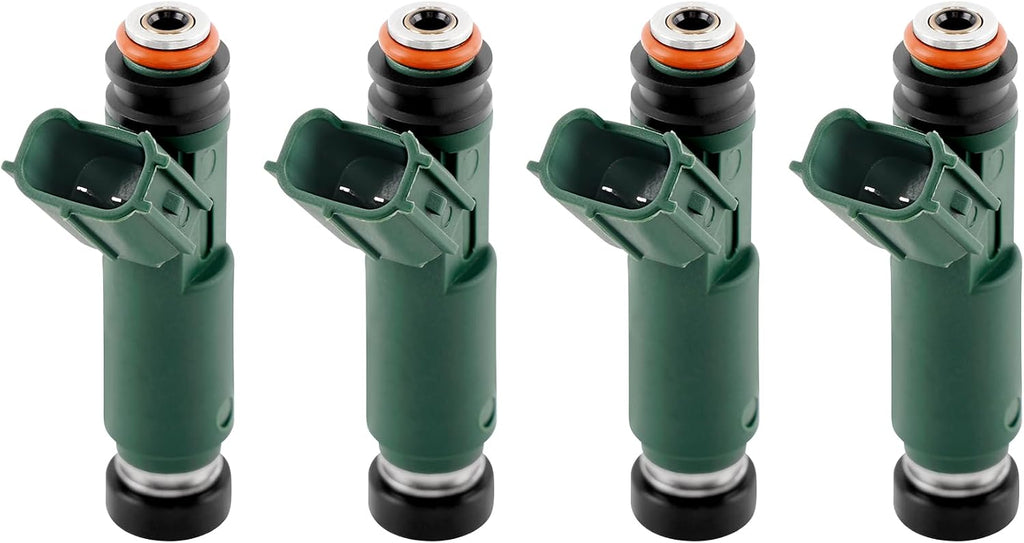 Fuel Injector 12 Holes 4Pcs | 1.8L L4 Gas DOHC | for 2000-2005 Toyota Celica MR2 Spyder 2000-2004 Corolla 03-06 Matrix, 00-02 Chevy Prizm, 03-06 Pontiac Vibe | Replace# 23250-0D040 23250-22040 FJ415
