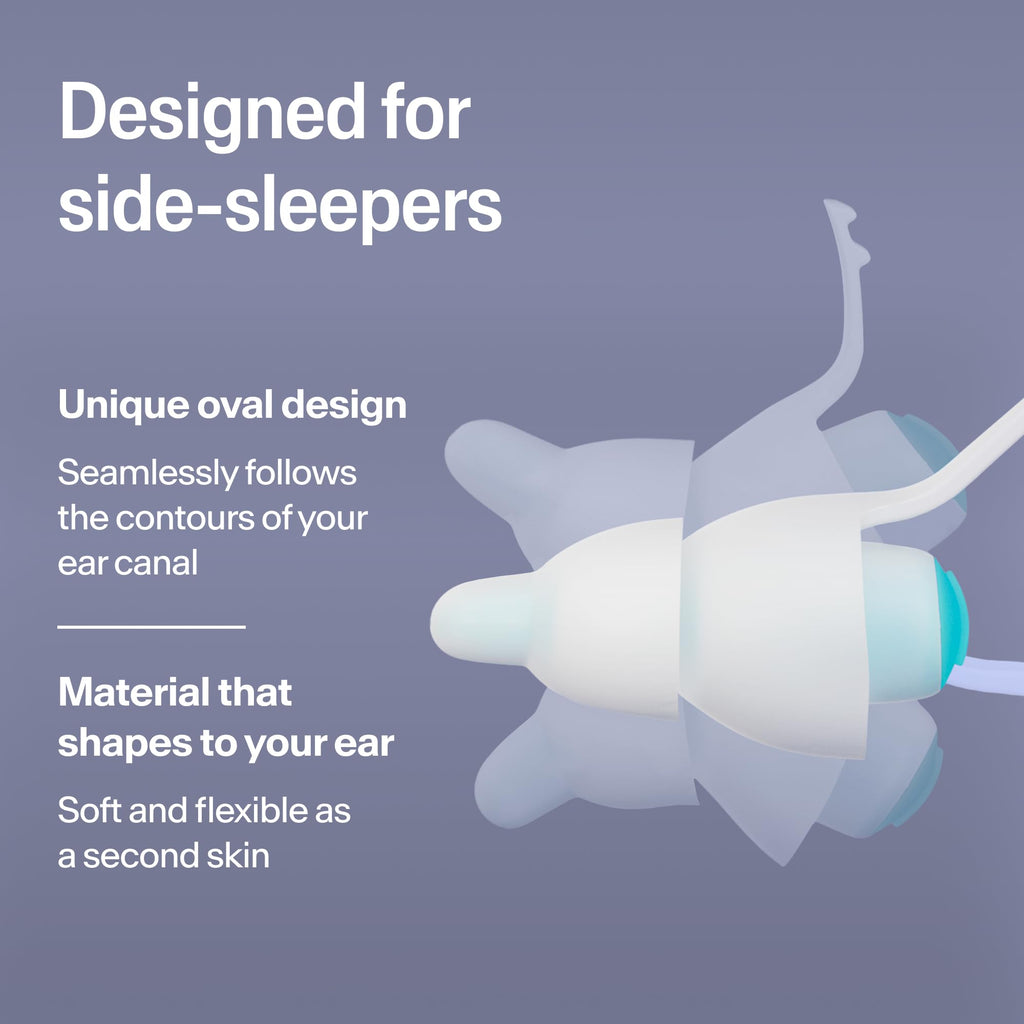 Alpine SleepDeep Reusable Earplugs for Sleeping | Earbuds for Side Sleepers