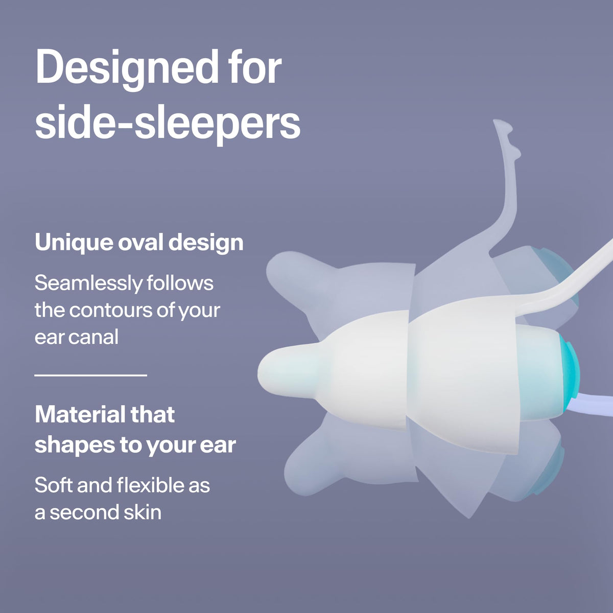Alpine SleepDeep Reusable Earplugs for Sleeping | Earbuds for Side Sleepers