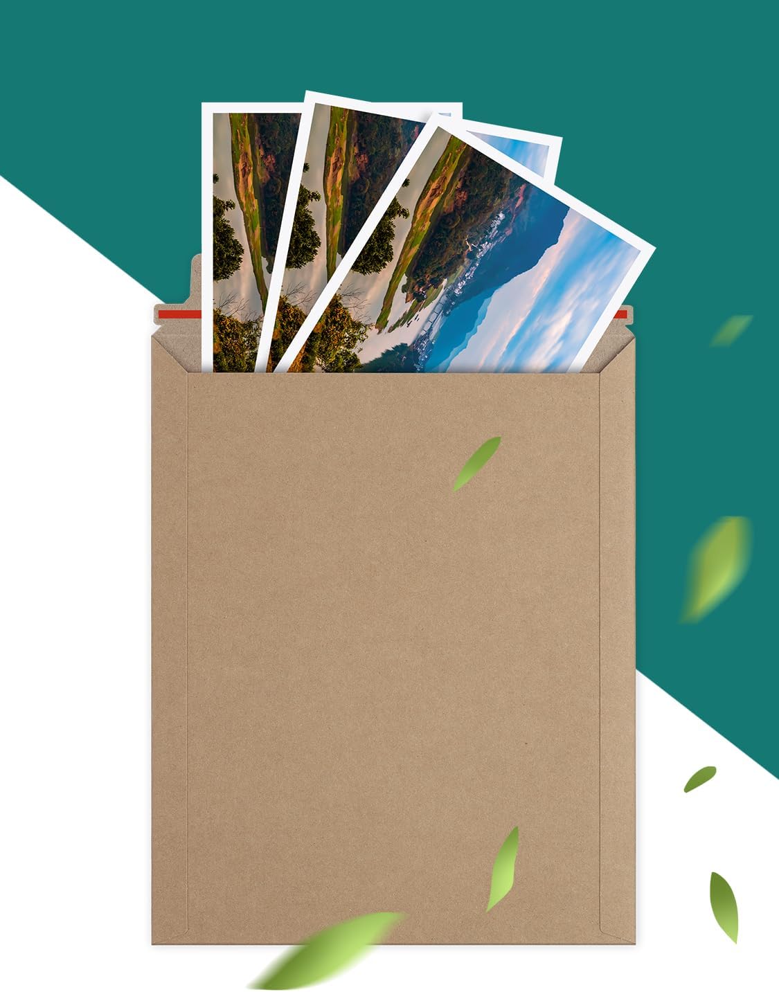 25 Pack 9x11.5 Photo Document Mailers Stay Flat Cardboard Envelopes