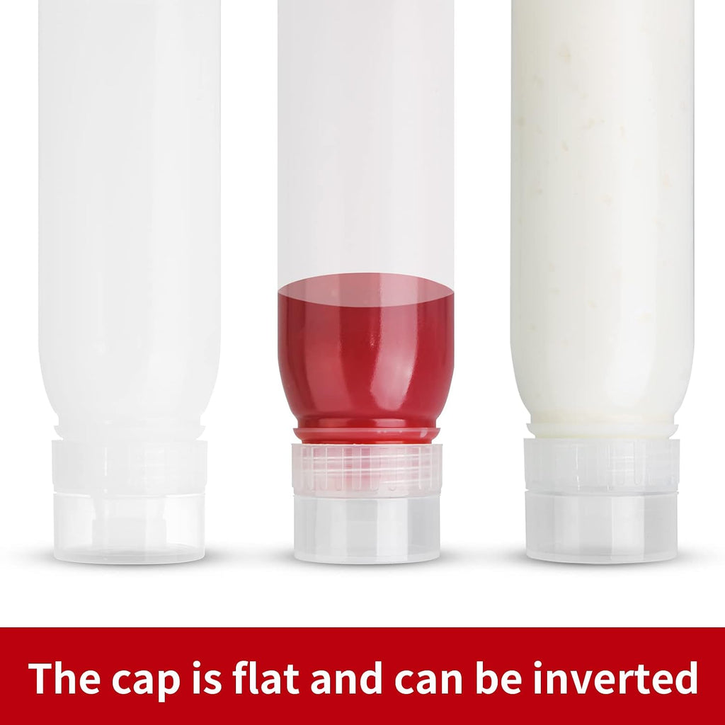 Porous Condiment Squeeze Bottles, Salad Dressing Container, Squeeze Bottles for Sauces, Botellas Exprimibles de