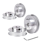 GT2 Pulley 80 Teeth 8mm Bore 6mm Width Timing Belt Pulley Aluminum 80T 8mm bore Pulley Wheel for 6mm Width GT2 Timing Belt for 3D Printer,CNC (4pcs)