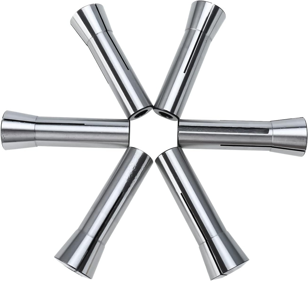 6pcs R8 Collet Set 1/8" - 3/4" R8 collets for milling machine