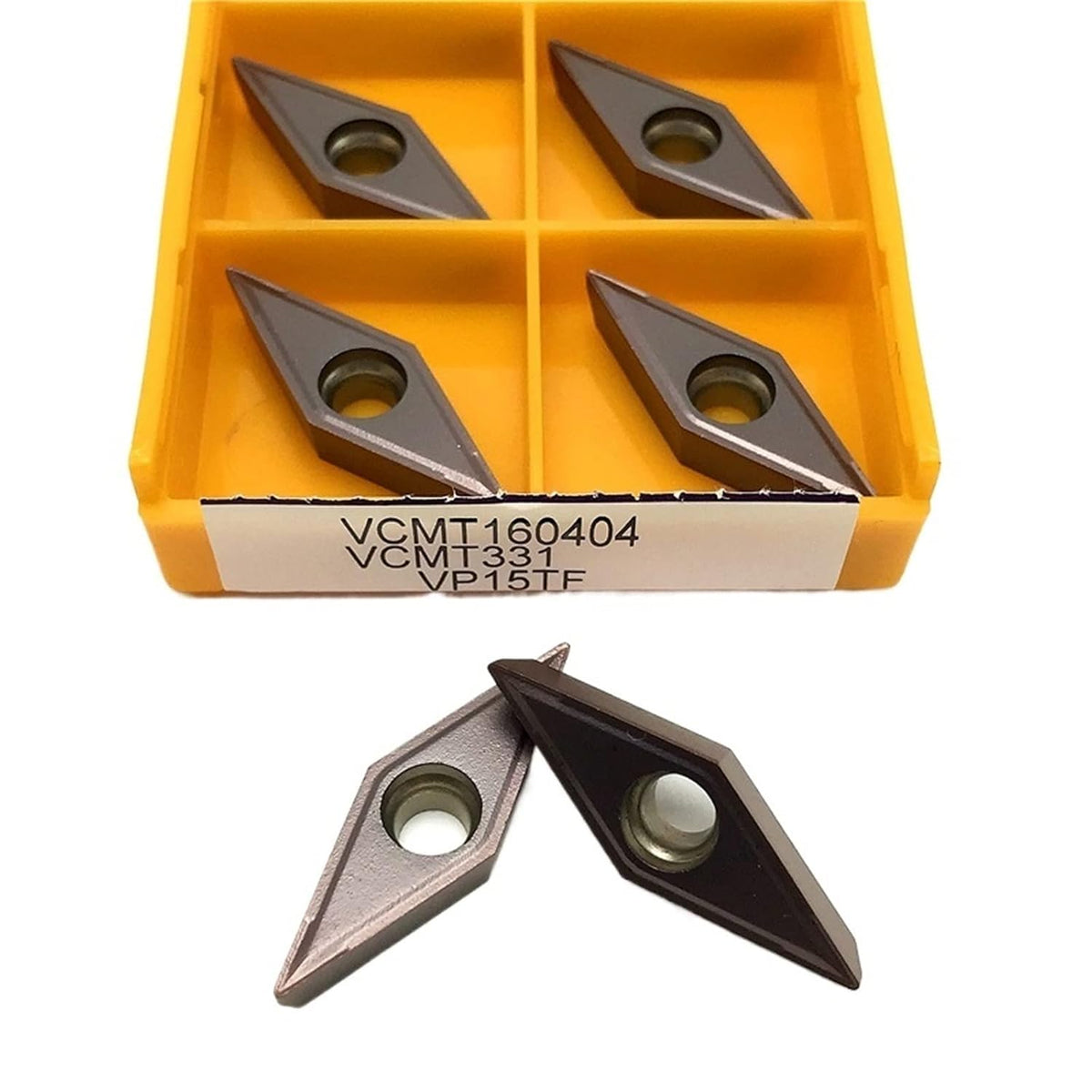 Indexable Lathe Carbide Insert VCMT160404 VCMT160408 Internal Turning Tools Carbide Insert Lathe Tool Turning Insert(VCMT160404 15TF)