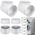 Upgraded 90 Degree Dryer Vent Elbow(2 Pcs) for 4 Inch Dryer Duct Vent Hose.