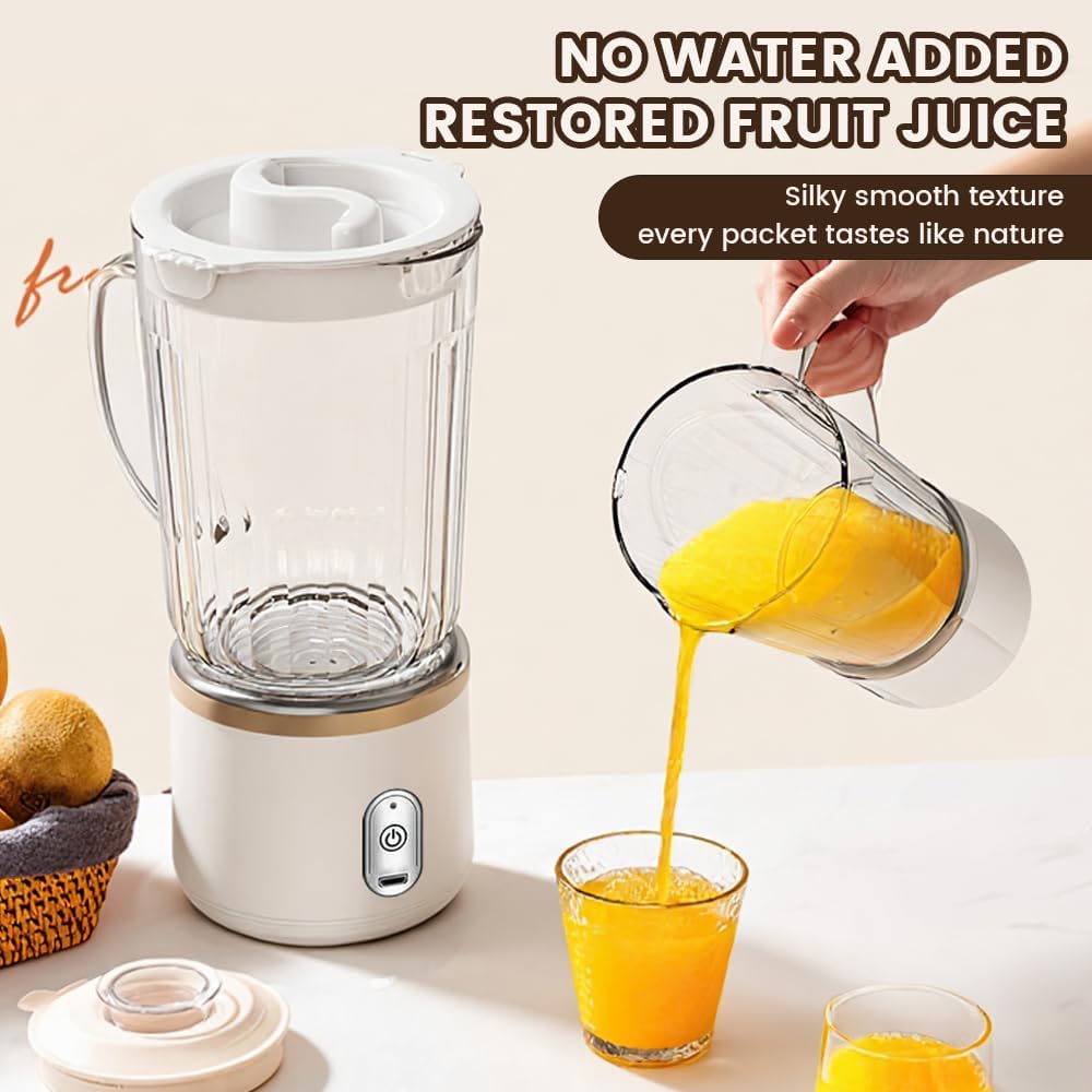 25oz Smoothie Blender, 300W Personal Blender, White | 1 Portable Cup, Single Serve