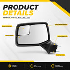 OsyphereX Left Side Mirror Compatible with 2019-2024 Silverado/Sierra 1500
