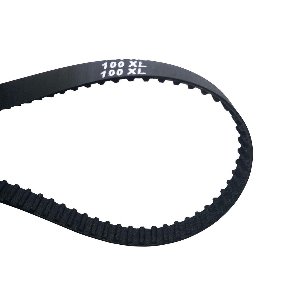 100XL 037 Timing Belt 3/8" Width 50 Teeth Black Cogged Rubber Geared Drive Belt (100XL037)