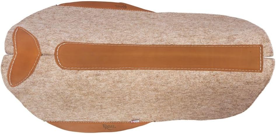 Wool Contour Trail Horse Saddle Pad | 3/4" Needled Wool Felt | Moisture-Wicking Western Saddle Pad for Trail