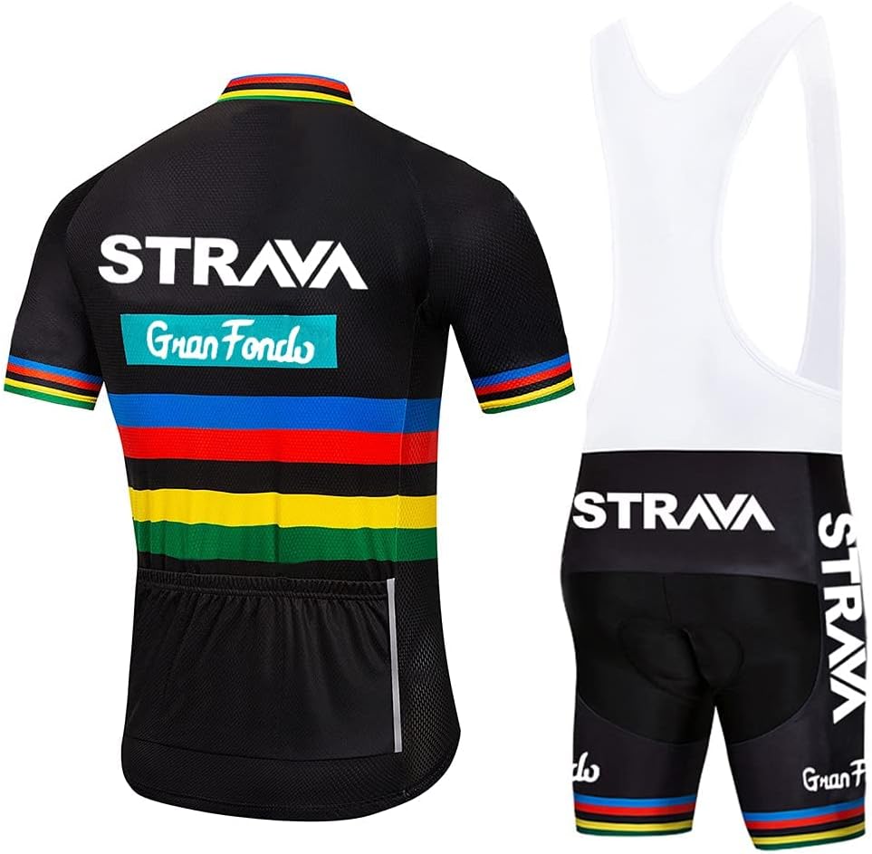 Cycling Jersey Men Set Bib Shorts Set Summer Mountain Bike Bicycle Suit Anti-UV Bicycle Team Racing Uniform Clothes