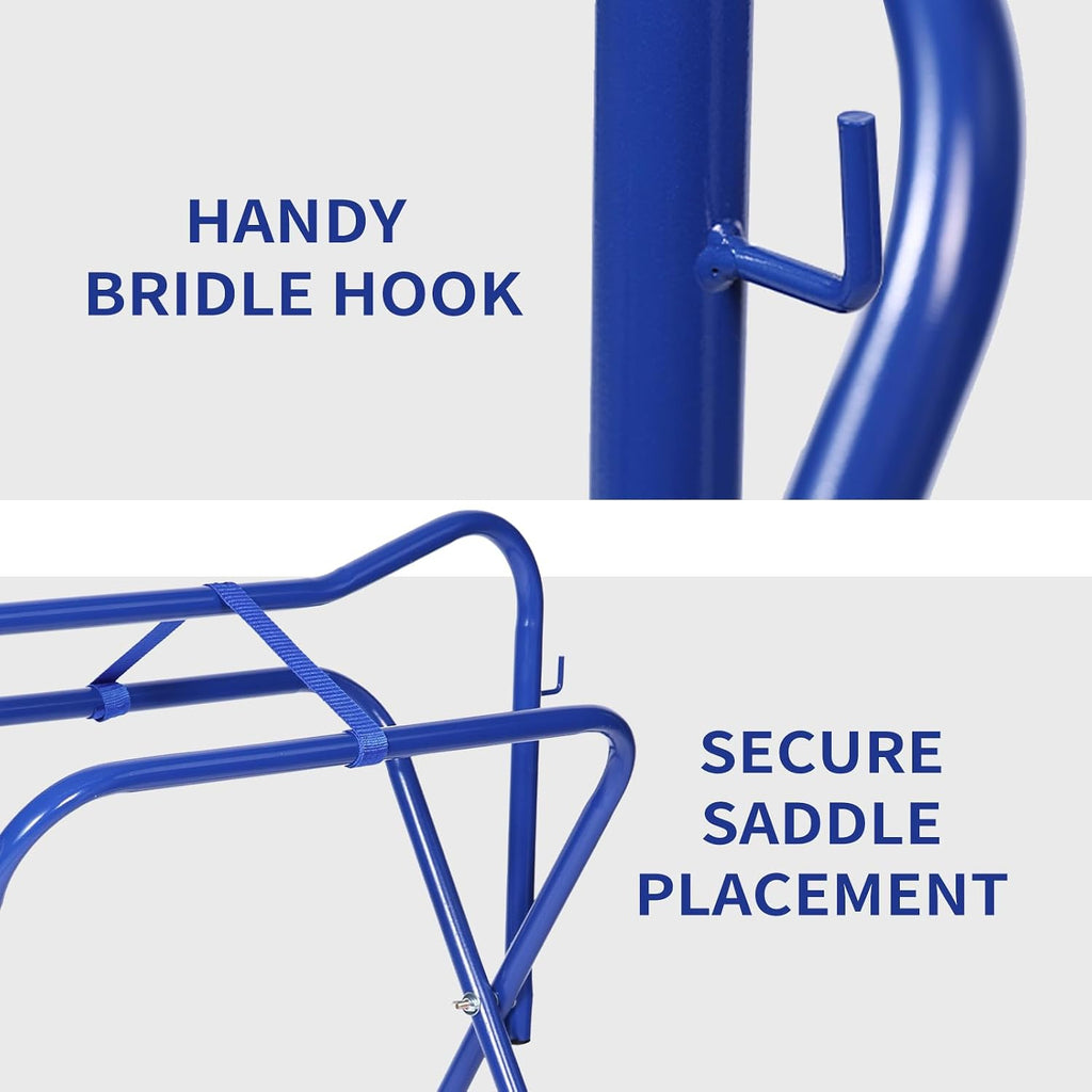 Saddle Stand, Freestanding Full-Size Horse Saddle Rack