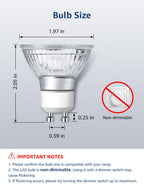 Non-Dimmable GU10 LED Light Bulbs 4W 350LM 5000K Daylight White 6PC